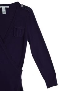 Diane Von Furstenberg 'Grodnica' Wool Wrap Dress L For Women -Diane Von Furstenberg shop luxury women diane von furstenberg used clothes p12160 006