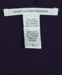 Diane Von Furstenberg 'Grodnica' Wool Wrap Dress L For Women -Diane Von Furstenberg shop luxury women diane von furstenberg used clothes p12160 009