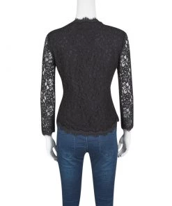 Diane Von Furstenberg Black Floral Lace Bria Cardigan S For Women 9 Diane Von Furstenberg Black Floral Lace Bria Cardigan S For Women -Diane Von Furstenberg shop luxury women diane von furstenberg used clothes p124020 003