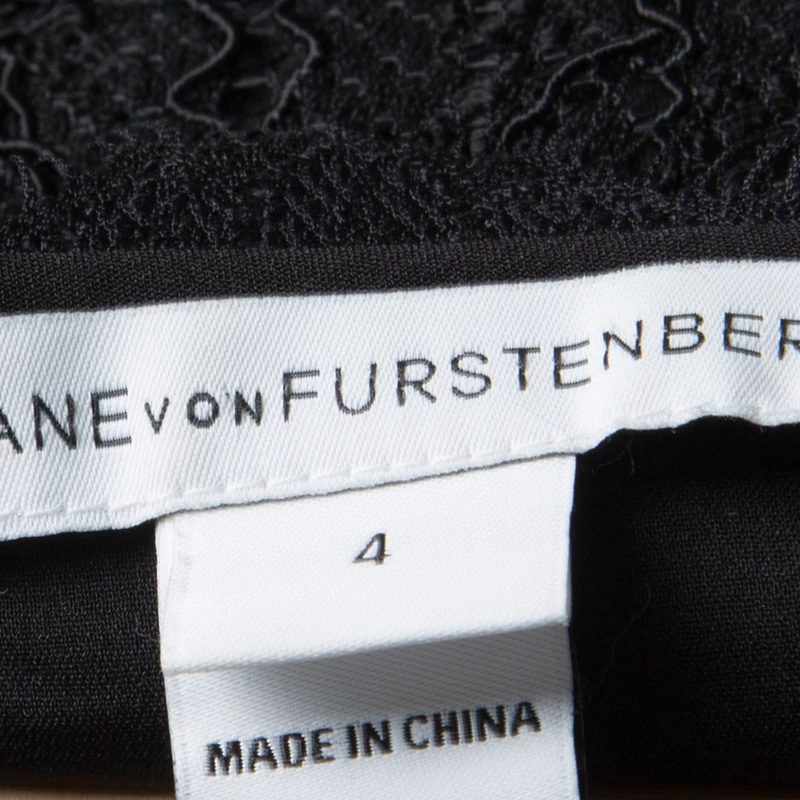 Diane Von Furstenberg Black Floral Lace Bria Cardigan S For Women 6 Diane Von Furstenberg Black Floral Lace Bria Cardigan S For Women - Image 6