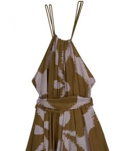 Diane Von Furstenberg 'Naro' Halterneck Dress L For Women -Diane Von Furstenberg shop luxury women diane von furstenberg used clothes p12639 004