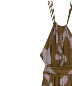 Diane Von Furstenberg 'Naro' Halterneck Dress L For Women -Diane Von Furstenberg shop luxury women diane von furstenberg used clothes p12639 006