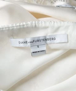 Diane Von Furstenberg White Lace Brylee Scalloped Top And Belita Skirt Set S For Women -Diane Von Furstenberg shop luxury women diane von furstenberg used clothes p131051 0007