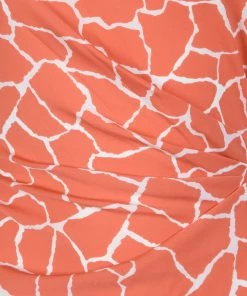 Diane Von Furstenberg Orange And White Printed New Della Dress M For Women -Diane Von Furstenberg shop luxury women diane von furstenberg used clothes p131551 0004