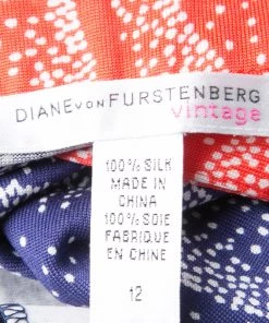 Diane Von Furstenberg Printed Silk Jersey Samson Wrap Maxi Dress L For Women -Diane Von Furstenberg shop luxury women diane von furstenberg used clothes p133804 0005