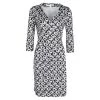 Diane Von Furstenberg Abstract Floral Printed Silk Jersey New Julian Two Wrap Dress M For Women