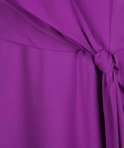 Diane Von Furstenberg Purple Silk Draped Balisi Dress L For Women -Diane Von Furstenberg shop luxury women diane von furstenberg used clothes p134579 0004