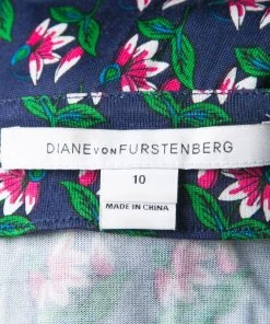 Diane Von Furstenberg Navy Blue Zen Floral Print Irina Wrap Dress L For Women 10 Diane Von Furstenberg Navy Blue Zen Floral Print Irina Wrap Dress L For Women -Diane Von Furstenberg shop luxury women diane von furstenberg used clothes p134621 0005