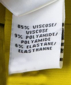 Diane Von Furstenberg Acid Yellow Oka Sheath Dress M For Women -Diane Von Furstenberg shop luxury women diane von furstenberg used clothes p136747 006