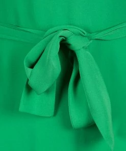 Diane Von Furstenberg Green Silk Long Sleeve Belted Maja Dress S For Women -Diane Von Furstenberg shop luxury women diane von furstenberg used clothes p139485 0004