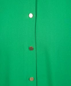 Diane Von Furstenberg Green Silk Long Sleeve Belted Maja Dress S For Women -Diane Von Furstenberg shop luxury women diane von furstenberg used clothes p139485 0005