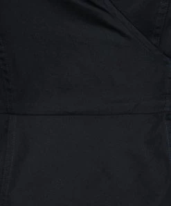 Diane Von Furstenberg Black Cotton Contrast Stitch Detail Wrap Shirt XS For Women -Diane Von Furstenberg shop luxury women diane von furstenberg used clothes p139917 0005