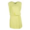 Diane Von Furstenberg Yellow Sleeveless Drop Waist Belted Gagon Dress S For Women