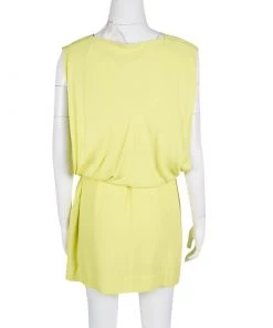 Diane Von Furstenberg Yellow Sleeveless Drop Waist Belted Gagon Dress S For Women 9 Diane Von Furstenberg Yellow Sleeveless Drop Waist Belted Gagon Dress S For Women -Diane Von Furstenberg shop luxury women diane von furstenberg used clothes p139923 0003