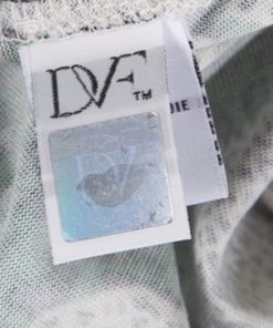 Diane Von Furstenberg Green Animal Figure Printed Jersey Silk Cybil Wrap Dress S For Women -Diane Von Furstenberg shop luxury women diane von furstenberg used clothes p141784 005