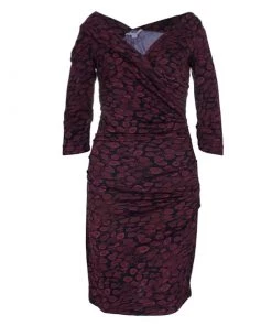 Diane Von Furstenberg Red Bentley Ruched Dress M For Women