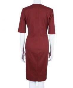 Diane Von Furstenberg Aurora Wool Sheath Dress L For Women -Diane Von Furstenberg shop luxury women diane von furstenberg used clothes p1442 0003