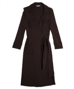 Diane Von Furstenberg Utility Vintage Dress L For Women