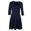Diane Von Furstenberg Navy Blue V-Neck Jeannie Dress M For Women