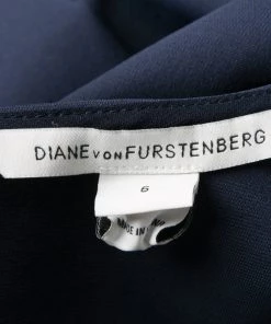 Diane Von Furstenberg Navy Blue V-Neck Jeannie Dress M For Women 12 Diane Von Furstenberg Navy Blue V-Neck Jeannie Dress M For Women -Diane Von Furstenberg shop luxury women diane von furstenberg used clothes p152661 006