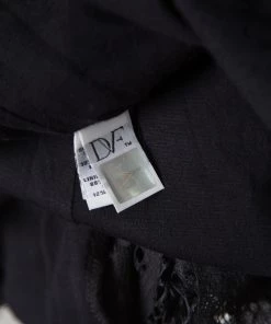 Diane Von Furstenberg Black Floral Lace Zarita Scoop Dress L For Women -Diane Von Furstenberg shop luxury women diane von furstenberg used clothes p156113 0005