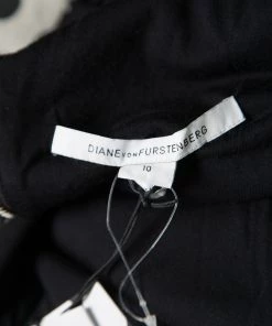 Diane Von Furstenberg Black Floral Lace Zarita Scoop Dress L For Women -Diane Von Furstenberg shop luxury women diane von furstenberg used clothes p156113 0006