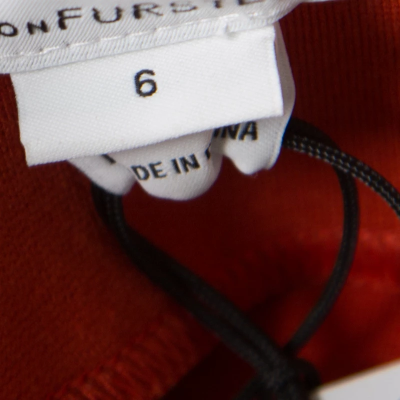 Diane Von Furstenberg Burnt Orange Jersey Esme Pencil Skirt M For Women 6 Diane Von Furstenberg Burnt Orange Jersey Esme Pencil Skirt M For Women - Image 6