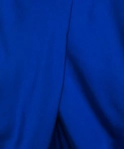 Diane Von Furstenberg Royal Blue Silk Waist Bow Detail Pegged Pants M For Women -Diane Von Furstenberg shop luxury women diane von furstenberg used clothes p157515 004