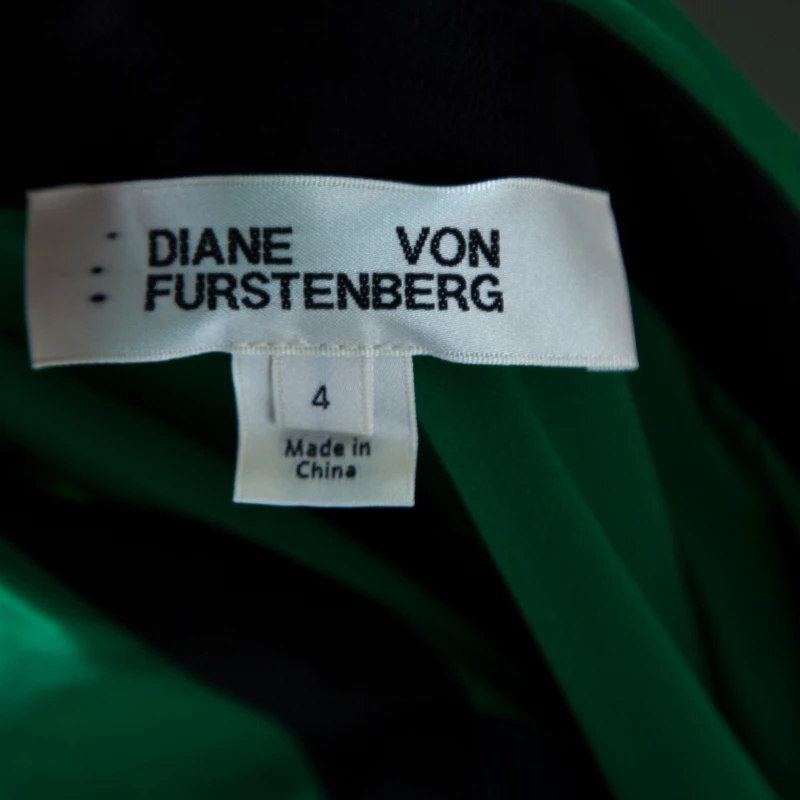 Diane Von Furstenberg Green Silk Belted Long Sleeve Shirt Dress S For Women 5 Diane Von Furstenberg Green Silk Belted Long Sleeve Shirt Dress S For Women - Image 5