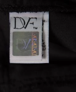 Diane Von Furstenberg Navy Blue And Black Guipure Lace Scalloped Trim Shaelyn Wrap Dress M For Women -Diane Von Furstenberg shop luxury women diane von furstenberg used clothes p168143 004