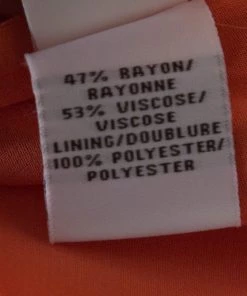 Diane Von Furstenberg Orange Long Sleeve Kea Dress M For Women -Diane Von Furstenberg shop luxury women diane von furstenberg used clothes p182335 005