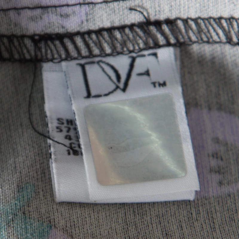 Diane Von Furstenberg Black Floral Printed Wool And Silk Jewel Wrap Dress M For Women 6 Diane Von Furstenberg Black Floral Printed Wool And Silk Jewel Wrap Dress M For Women - Image 6