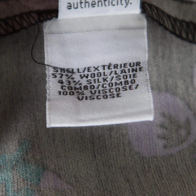 Diane Von Furstenberg Black Floral Printed Wool And Silk Jewel Wrap Dress M For Women 7 Diane Von Furstenberg Black Floral Printed Wool And Silk Jewel Wrap Dress M For Women - Image 7