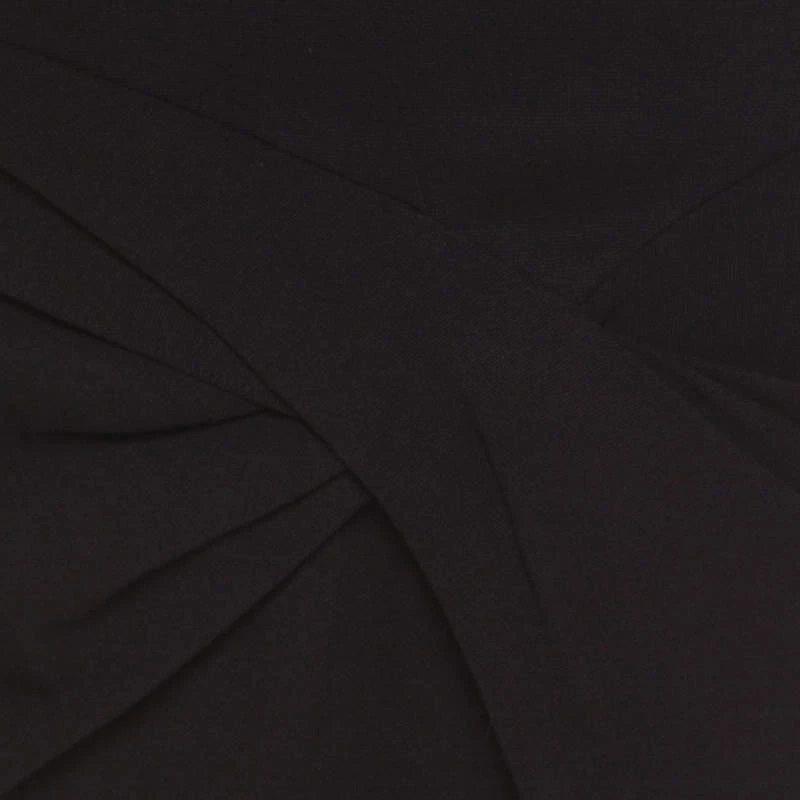 Diane Von Furstenberg Black Knit Twist Front Detail Long Sleeve Eleonora Dress L For Women 4 Diane Von Furstenberg Black Knit Twist Front Detail Long Sleeve Eleonora Dress L For Women - Image 4