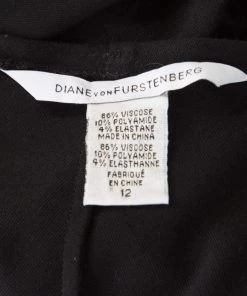 Diane Von Furstenberg Black Knit Twist Front Detail Long Sleeve Eleonora Dress L For Women 9 Diane Von Furstenberg Black Knit Twist Front Detail Long Sleeve Eleonora Dress L For Women -Diane Von Furstenberg shop luxury women diane von furstenberg used clothes p183609 005