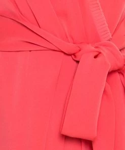 Diane Von Furstenberg Pink Nectar Pleated Trim Mateo Belted Silk Dress M For Women -Diane Von Furstenberg shop luxury women diane von furstenberg used clothes p184245 001