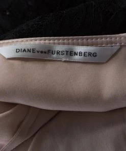 Diane Von Furstenberg Black And Blush Pink Floral Lace Norfolk Dress S For Women -Diane Von Furstenberg shop luxury women diane von furstenberg used clothes p184281 001