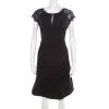 Diane Von Furstenberg Black Floral Lace Bodice Detail Maddie Dress L For Women