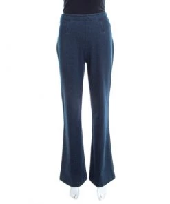 Diane Von Furstenberg Indigo Stretch Denim High Rise Flared Joan Jeans M For Women