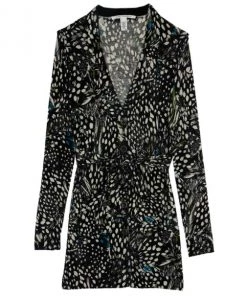 Diane Von Furstenberg Wild Quail Fraseire Button Down Cardigan Size M For Women