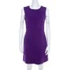 Diane Von Furstenberg Purple Stretch Crepe Carrie Sheath Dress S For Women