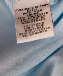 Diane Von Furstenberg Powder Blue Plisse Chiffon Silk Fenobe Blouse M For Women 11 Diane Von Furstenberg Powder Blue Plisse Chiffon Silk Fenobe Blouse M For Women -Diane Von Furstenberg shop luxury women diane von furstenberg used clothes p216562 001