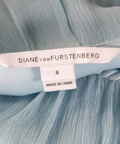Diane Von Furstenberg Powder Blue Plisse Chiffon Silk Fenobe Blouse M For Women 10 Diane Von Furstenberg Powder Blue Plisse Chiffon Silk Fenobe Blouse M For Women -Diane Von Furstenberg shop luxury women diane von furstenberg used clothes p216562 004