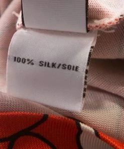 Diane Von Furstenberg Orange Printed Silk Jersey Tie Waist Shina Dress M For Women -Diane Von Furstenberg shop luxury women diane von furstenberg used clothes p218930 001