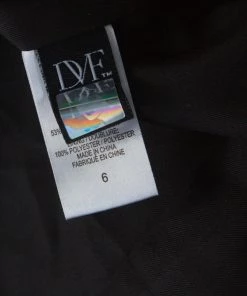 Diane Von Furstenberg Black & Gold Jacquard Gami Coat M For Women -Diane Von Furstenberg shop luxury women diane von furstenberg used clothes p220250 001