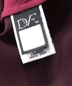 Diane Von Furstenberg Burgundy Silk And Lace Bodice Branwen Blouse L For Women -Diane Von Furstenberg shop luxury women diane von furstenberg used clothes p223672 002