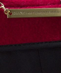 Diane Von Furstenberg Red Felted Wool Sabrina Coat M For Women -Diane Von Furstenberg shop luxury women diane von furstenberg used clothes p223839 001