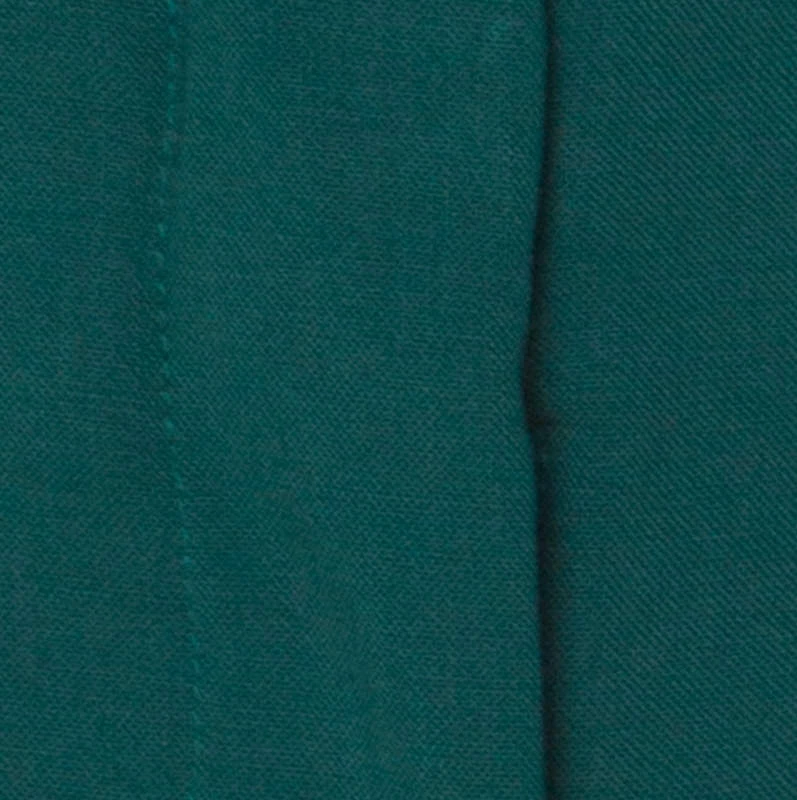 Diane Von Furstenberg Green Stretch Wool Pleated High Waist Trousers L For Women 4 Diane Von Furstenberg Green Stretch Wool Pleated High Waist Trousers L For Women - Image 4