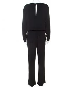 Diane Von Furstenberg Black Crepe Cynthia Jumpsuit S For Women -Diane Von Furstenberg shop luxury women diane von furstenberg used clothes p236004 007