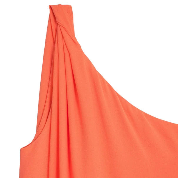 Diane Von Furstenberg Liluye One-Shoulder Crepe Wrap Dress M For Women 6 Diane Von Furstenberg Liluye One-Shoulder Crepe Wrap Dress M For Women - Image 6